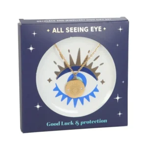 S03721835_0 All Seeing Eye Necklace & Dish Gift Set