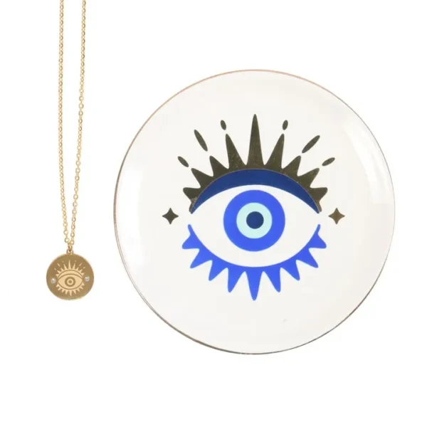 S03721835_12 All Seeing Eye Necklace & Dish Gift Set
