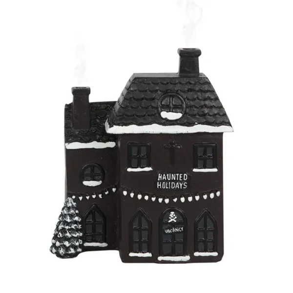 S03721926_0.webp Haunted Holiday House Incense Cone Burner