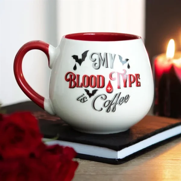 S03722008_14 My Blood Type is Coffee Rounded Mug