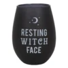 S03722083_0 Resting Witch Face Stemless Wine Glass