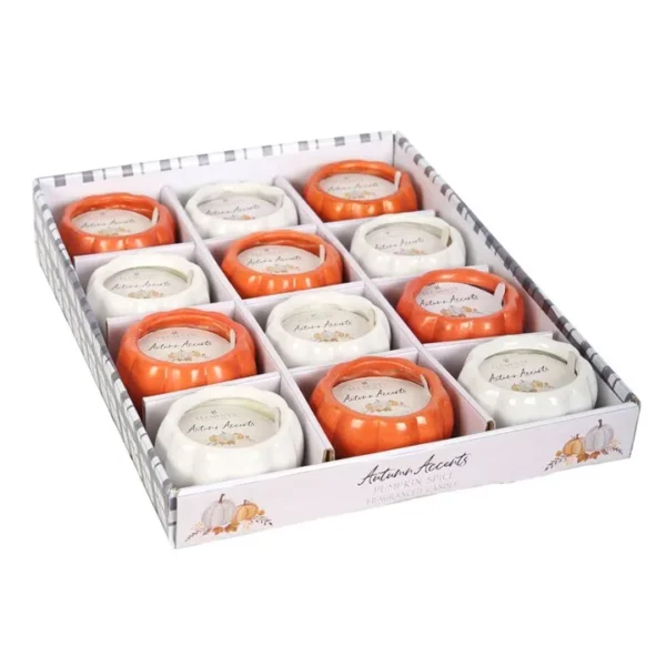 S03722370_0.webp Set of 12 Scented Pumpkin Candles