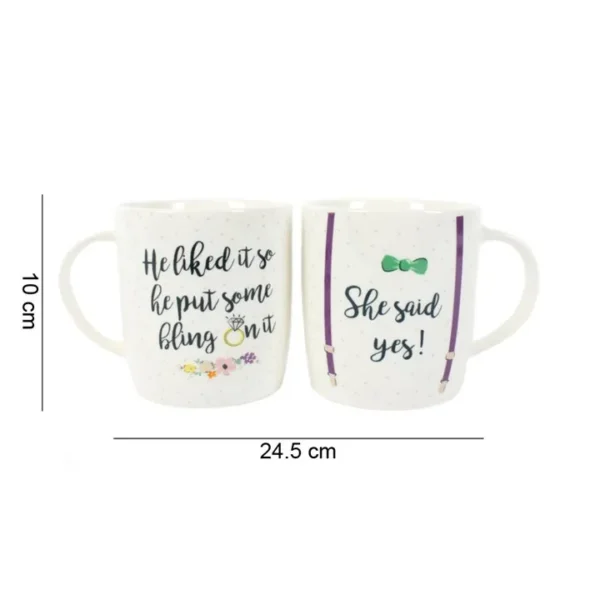 S03722403_14.webp Set of 2 She Said Yes Mugs