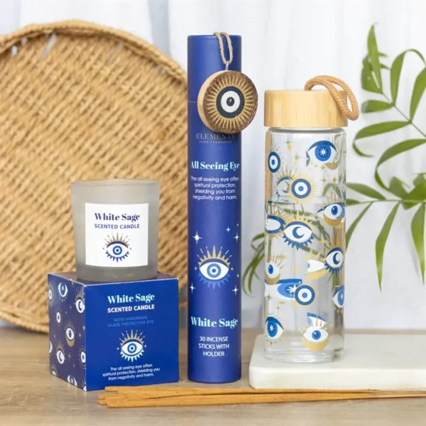 S03722549_15 Set of 12 All Seeing Eye White Sage Incense Stick Gift Sets