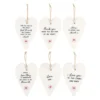 S03722630_13 Set of 24 Heart Ceramic Mini Signs on Display