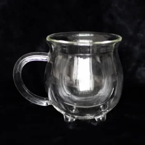 S03722666_0 Clear Double Walled Glass Cauldron Mug