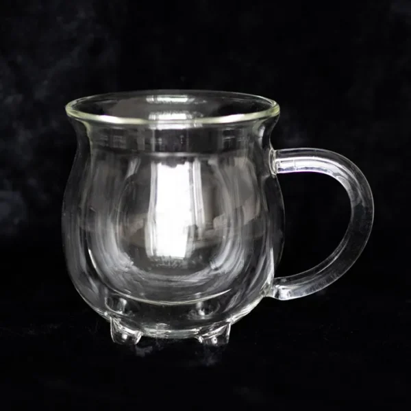 S03722666_13 Clear Double Walled Glass Cauldron Mug