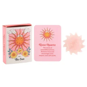 S03723305_0 Rose Quartz Crystal Sun Keepsake Stone in a Box