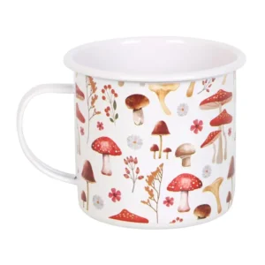 S03723318_0 All Over Mushroom Print Enamel Mug