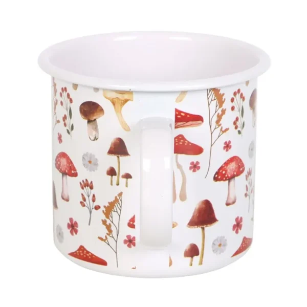 S03723318_12 All Over Mushroom Print Enamel Mug