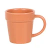 S03723343_13 Plain Plant Pot Ceramic Mug and Shovel Spoon