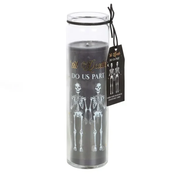 S03723356_0 Til Death Do Us Part Amber Noir Tube Candle