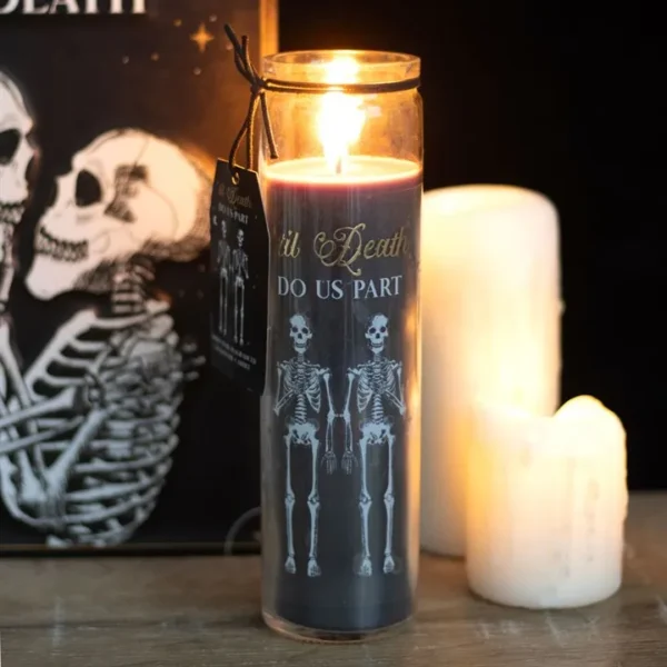 S03723356_14 Til Death Do Us Part Amber Noir Tube Candle