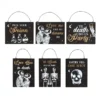 S03723358_13.webp Set of 36 Til Death Do Us Party Mini Signs on Display