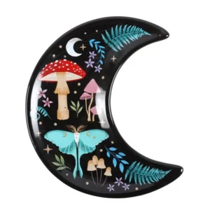 S03723431_0 Crescent Moon Dark Forest Print Trinket Dish