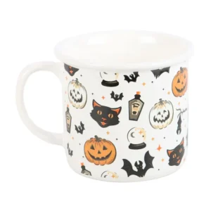 S03723514_0 Spooky Cat and Pumpkin Print Mug
