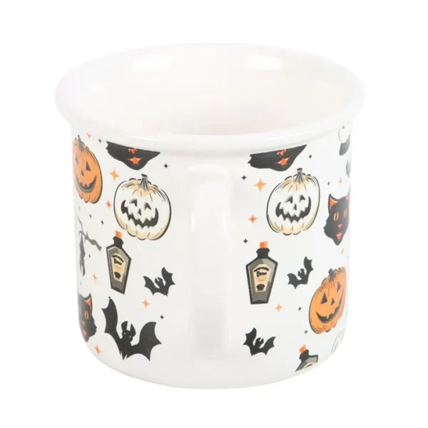 S03723514_12 Spooky Cat and Pumpkin Print Mug