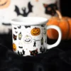 S03723514_16 Spooky Cat and Pumpkin Print Mug