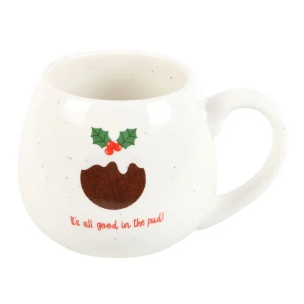 S03723669_13 All Good in the Pud Rounded Christmas Mug