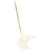 S03723769_0 White Crescent Moon Incense Stick Holder