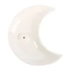 S03723769_12 White Crescent Moon Incense Stick Holder