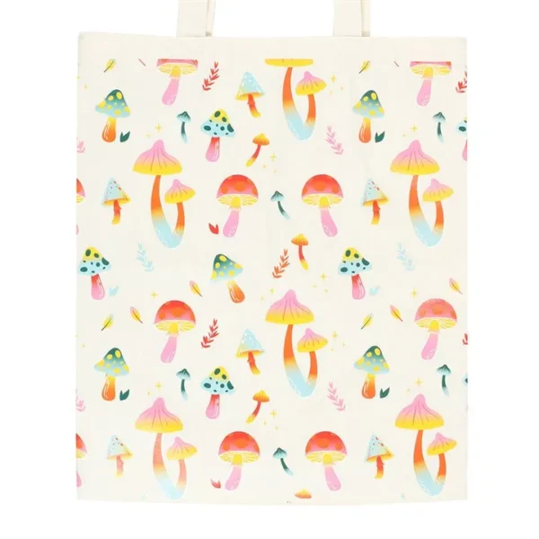 S03724025_12 Funky Fungi Mushroom Print Polycotton Tote Bag