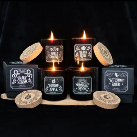 12 Best Candles for Gothic Bedrooms 6 Black Gothic Candle Set