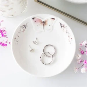 main-106.webp White Butterfly Trinket Dish