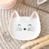 main-115.webp White Cat Face Trinket Dish
