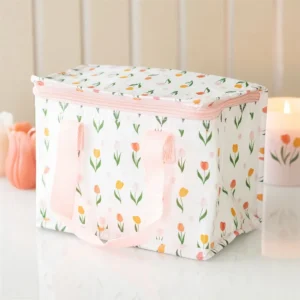 main-140.webp Tulip Print Recycled Plastic Lunch Bag