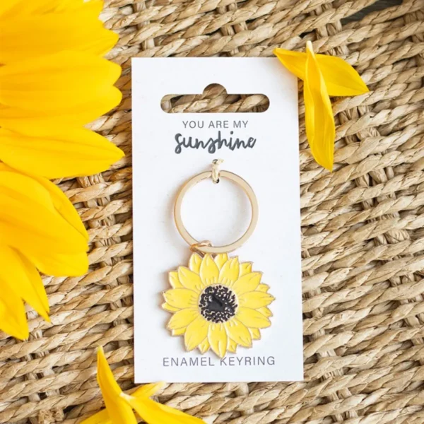 main-162.webp You Are My Sunshine Sunflower Keyring
