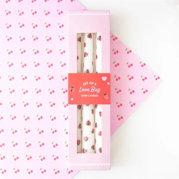 main-330.webp Set of 3 Love Bug Ladybird Taper Candles