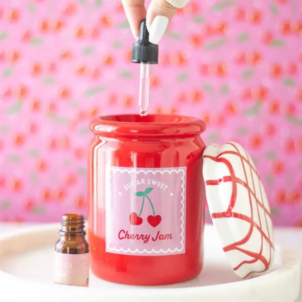 main-335.webp Cherry Jam Jar Oil Burner and Wax Warmer