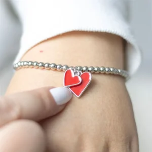 main-340.webp All You Need Is Love Beaded Heart Charm Bracelet