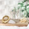 main-342.webp Luna Moth Double Walled Glass Mug with Crystal Tea Infuser