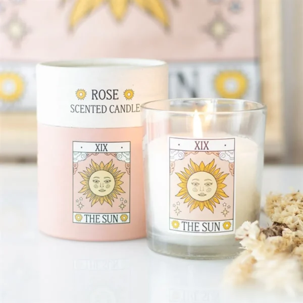 main-379.webp The Sun Vintage Tarot Rose Candle
