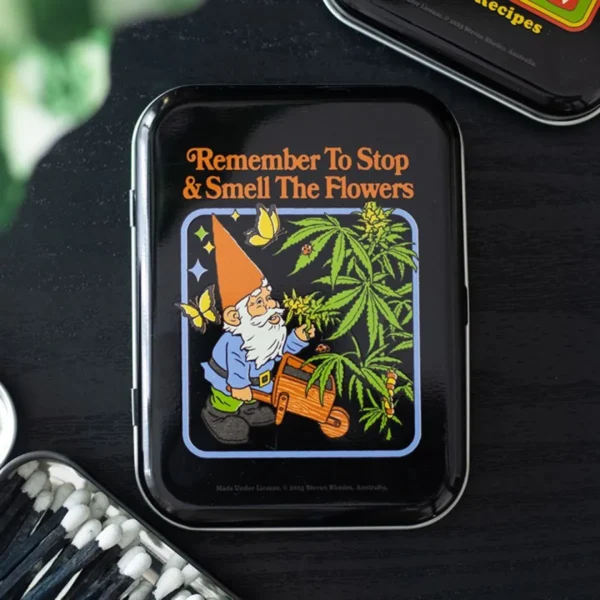main-419.webp Smell the Flowers Stash Tin by Steven Rhodes