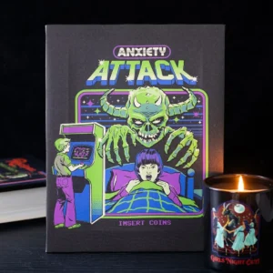 main-428.webp 19x25cm Anxiety Attack Canvas Plaque by Steven Rhodes