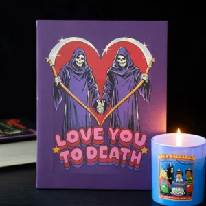 main-430.webp 19x25cm Love You To Death Canvas Plaque by Steven Rhodes