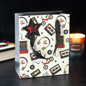 main-437.webp 23cm Medium Retro 80s Print Gift Bag