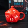 D20 Gaming Dice Shaped Mug