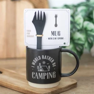 main-59.webp I Would Rather Be Camping Mug with 3-in-1 Spork