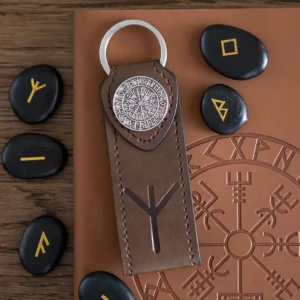 main-63.webp Protection Viking Rune Faux Leather Keyring