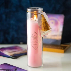 main-79.webp Mystic Rose Tube Candle with Rose Quartz Crystals