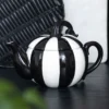 main-9.webp Black and White Striped Pumpkin Teapot