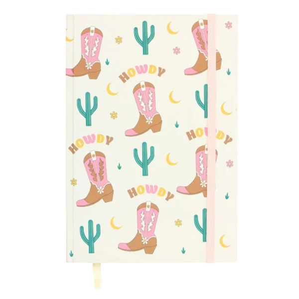 Cowboy Boot A5 Notebook with Sticker Sheet 2 Cowboy Boot A5 Notebook with Sticker Sheet