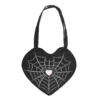 Spiderweb Heart Satin Tote Bag 6 Spiderweb Heart Satin Tote Bag