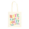 Holly Jolly Christmas Polyester Tote Bag 6 Holly Jolly Christmas Polyester Tote Bag