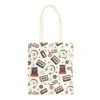 Retro 80s Print Polycotton Tote Bag 6 Retro 80s Print Polycotton Tote Bag
