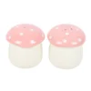Pink Mushroom Salt and Pepper Shakers 7 Pink Mushroom Salt and Pepper Shakers
